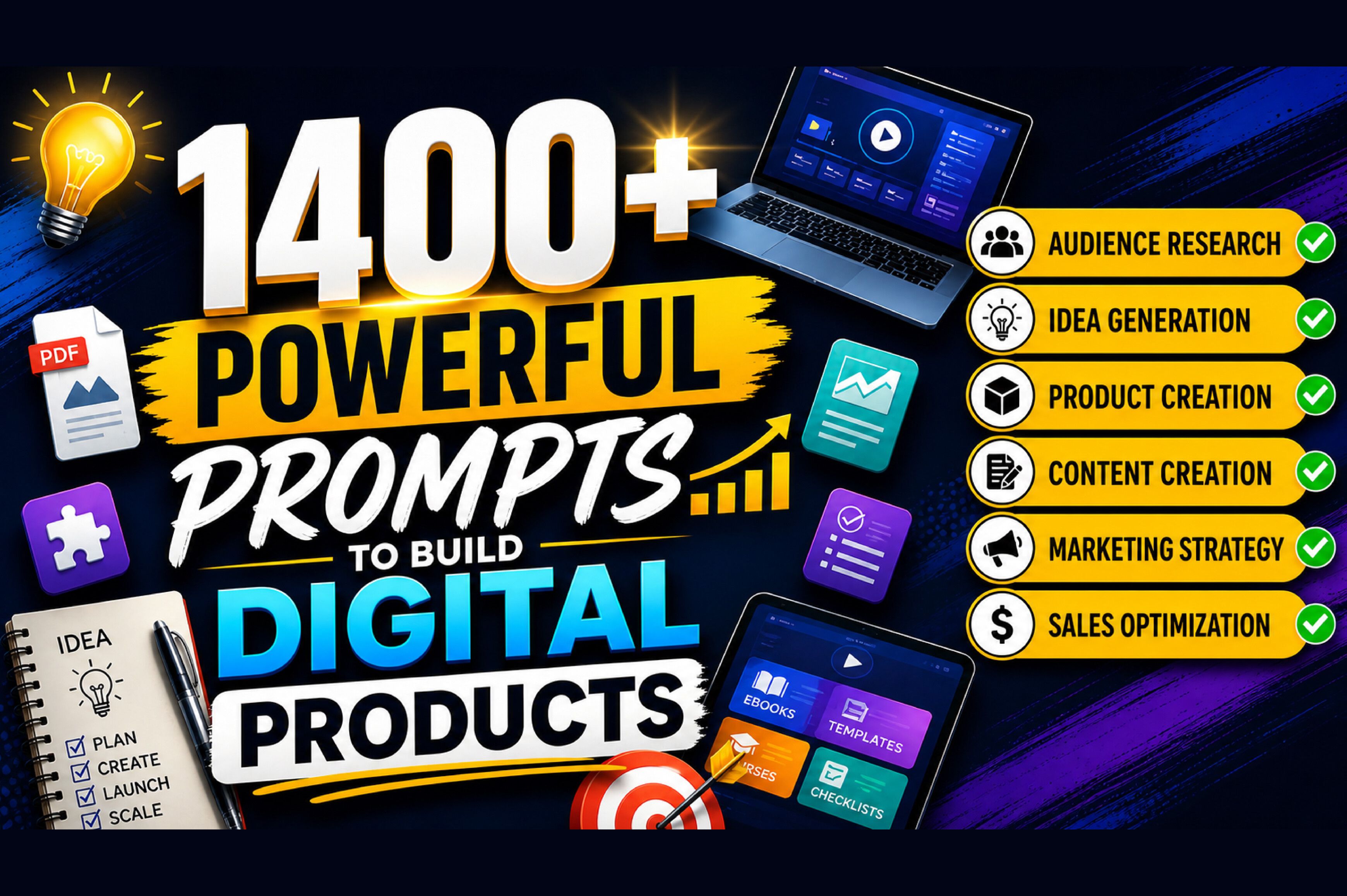 1400+ Prompts to Build Digital Products