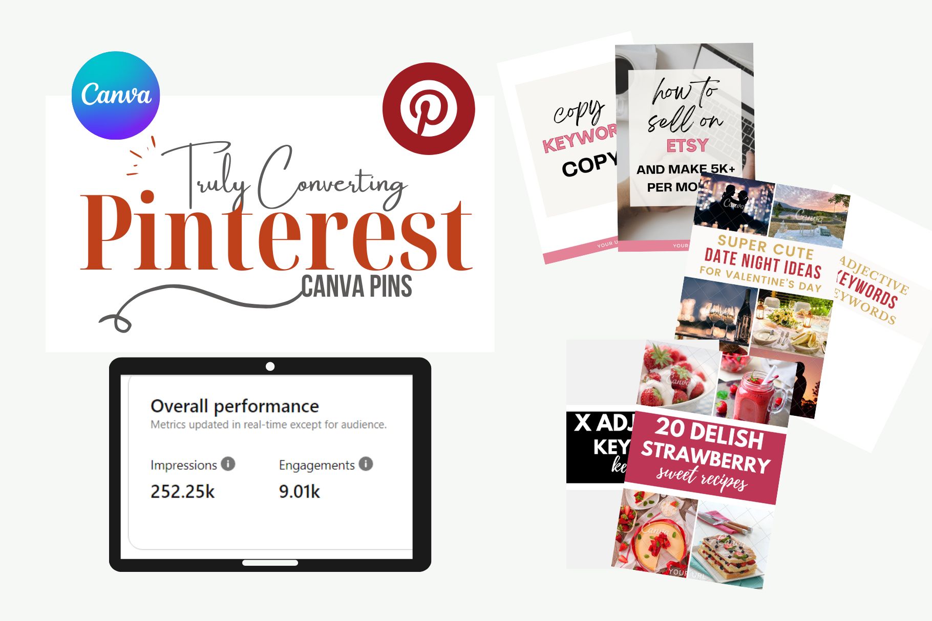 15 High-Converting Pinterest Canva Pins