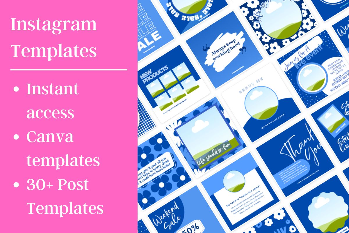 Social Media Instagram Canva Templates