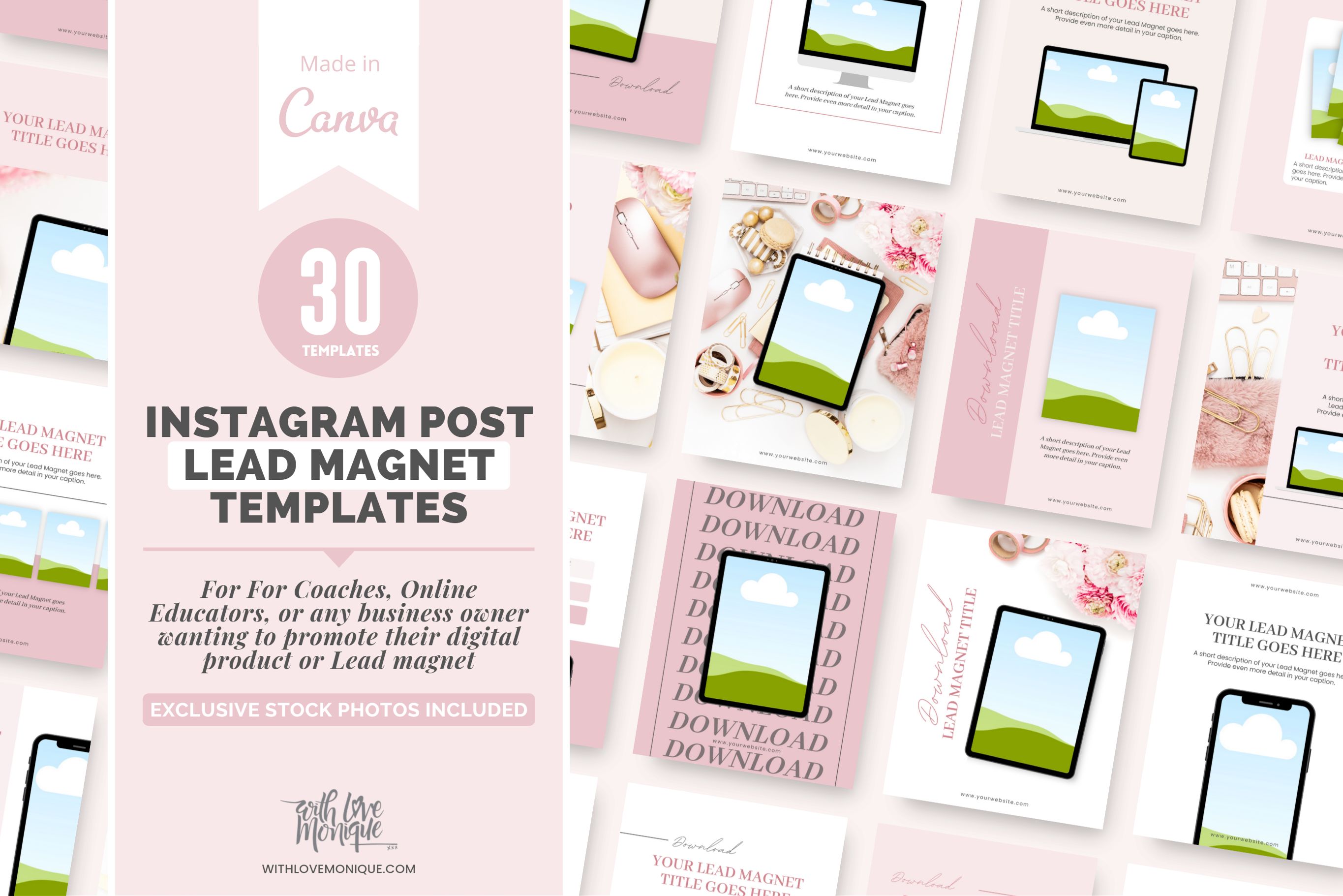 Instagram Posts Templates: Mockups